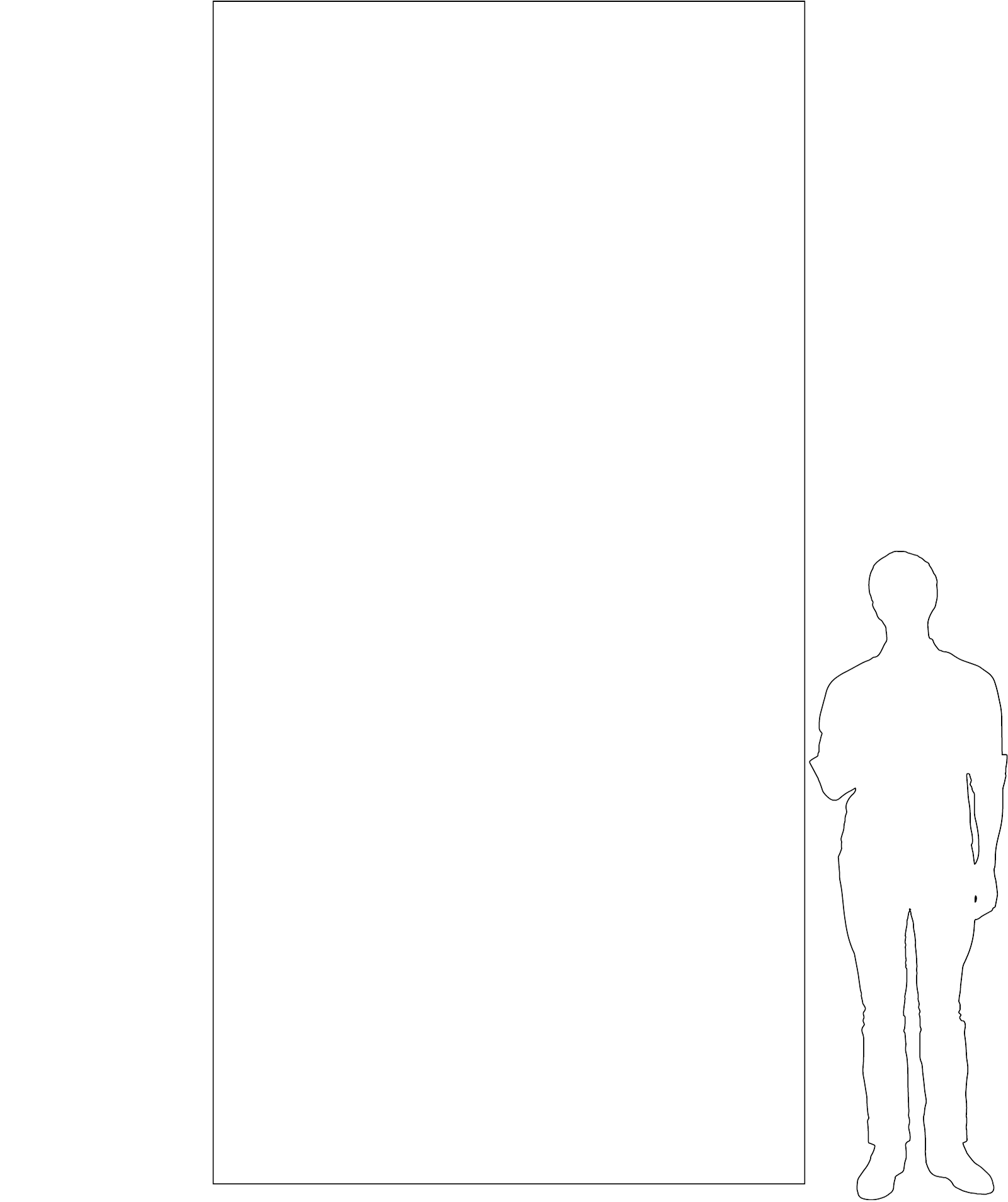 1600 x 3200  x 6 mm tile size illustration