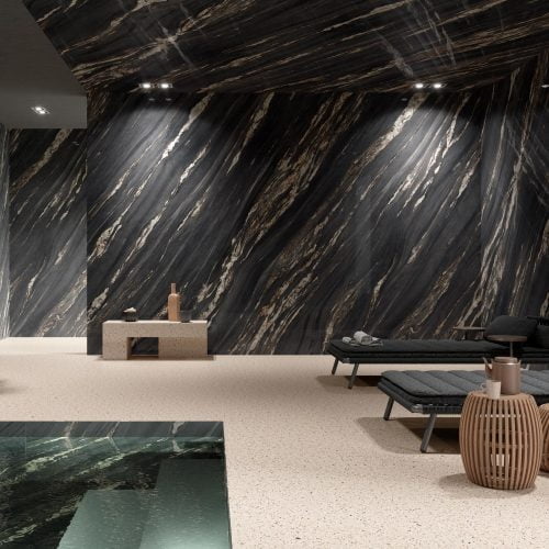 Ariostea Ultra Marmi Tropical Black - 1500 x 1500 x 6 mm