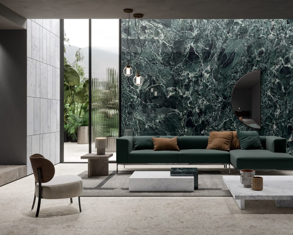 Additional lifestyle image for Ariostea Ultra Marmi Verde St. Denis - 750 x 750  x 6 mm