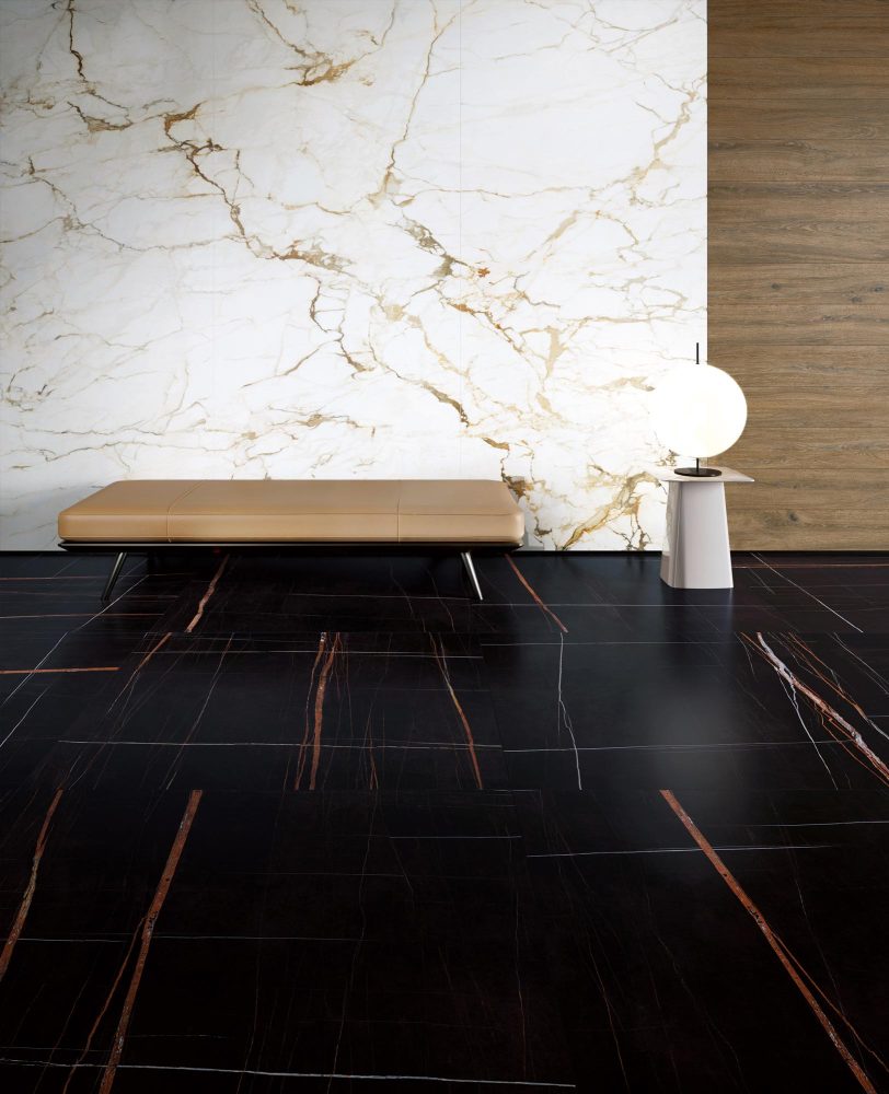 Additional lifestyle image for Ariostea Ultra Marmi Sahara Noir - 1200 x 1200  x 6 mm