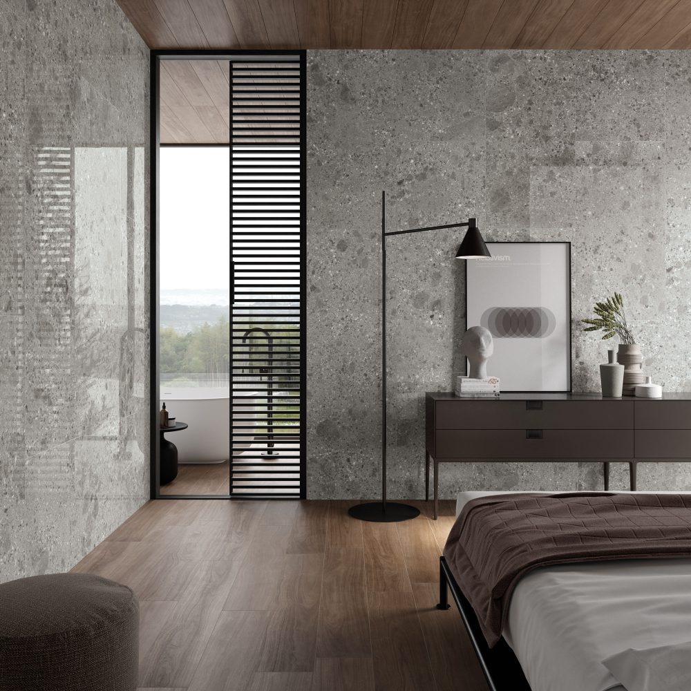 Additional lifestyle image for Ariostea Fragmenta Grigio Milano - 600 x 600 x 10 mm