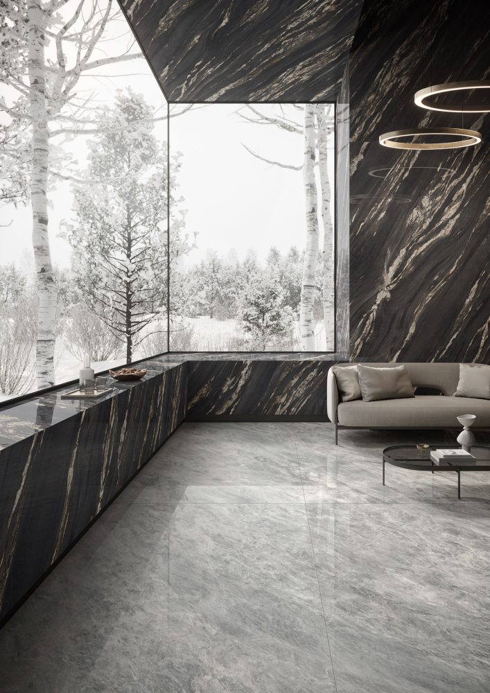 Lifestyle image for Ariostea Ultra Marmi Bardiglio Chiaro - 750 x 1500  x 6 mm