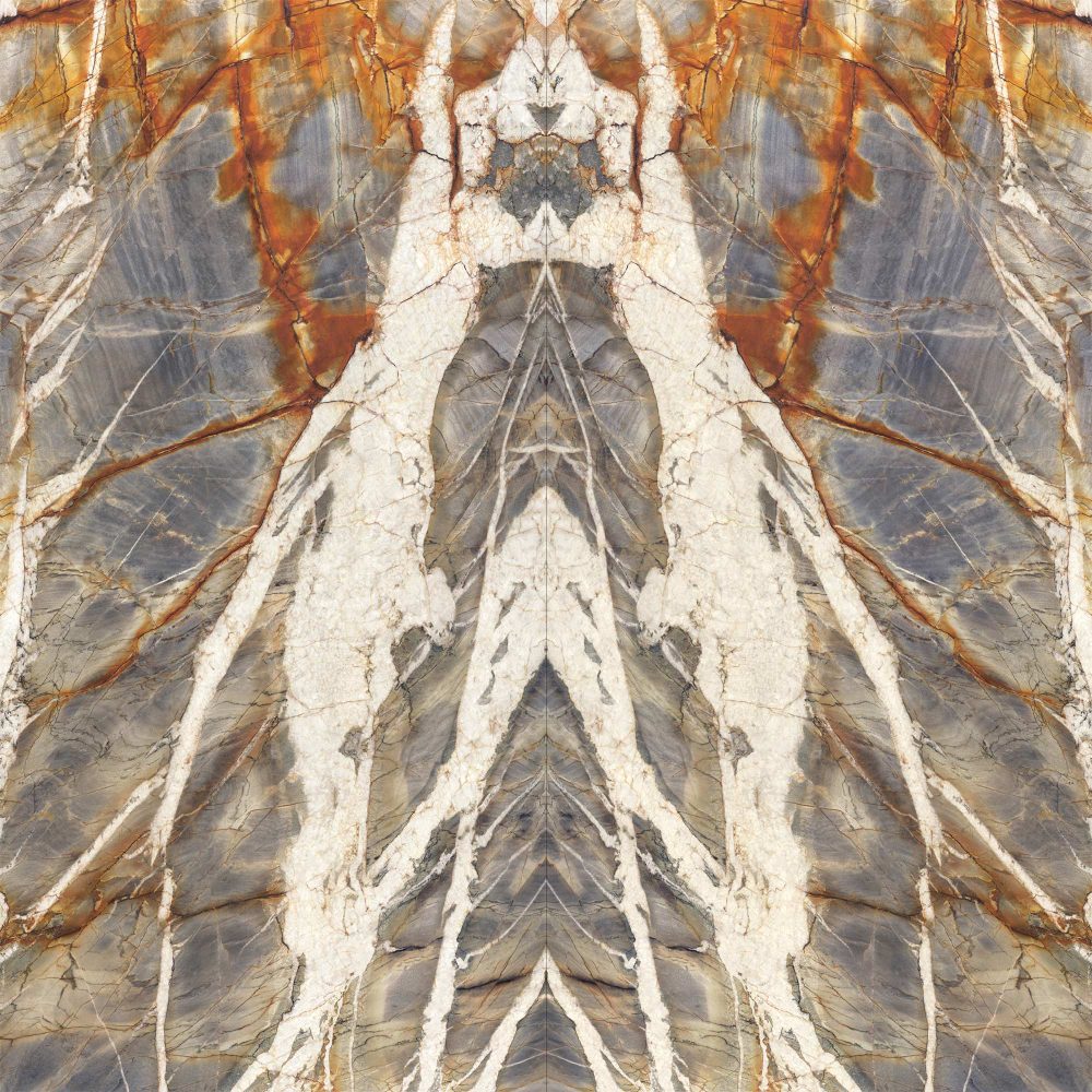 Swatch for Ariostea Ultra Marmi Blue Tempest Bookmatched Block B - 1500 x 3000  x 6 mm