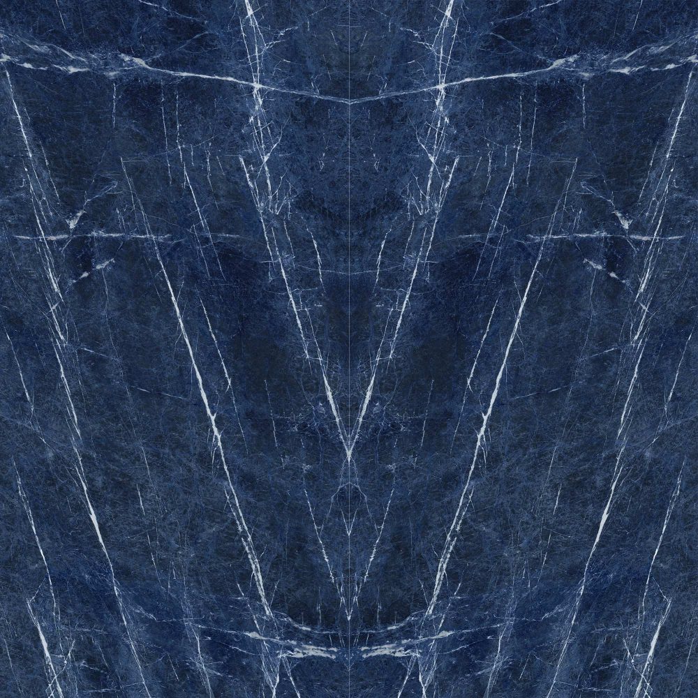 Swatch for Ariostea Ultra Marmi Sodalite Blu Bookmatched Block B - 1500 x 3000  x 6 mm