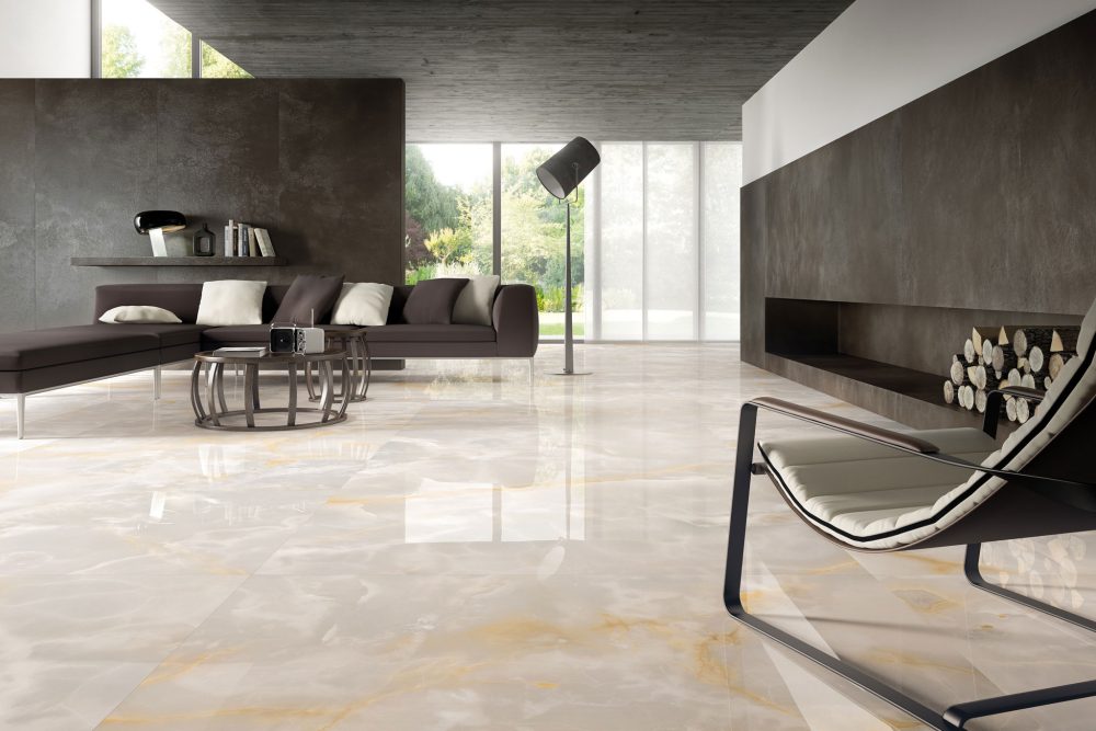 Additional lifestyle image for Ariostea Ultra Onici Onice Grigio - 1500 x 3000  x 6 mm