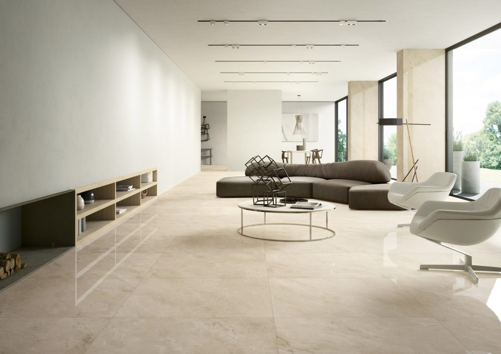 Lifestyle image for Ariostea Ultra Marmi Crema Marfil - 750 x 1500  x 6 mm