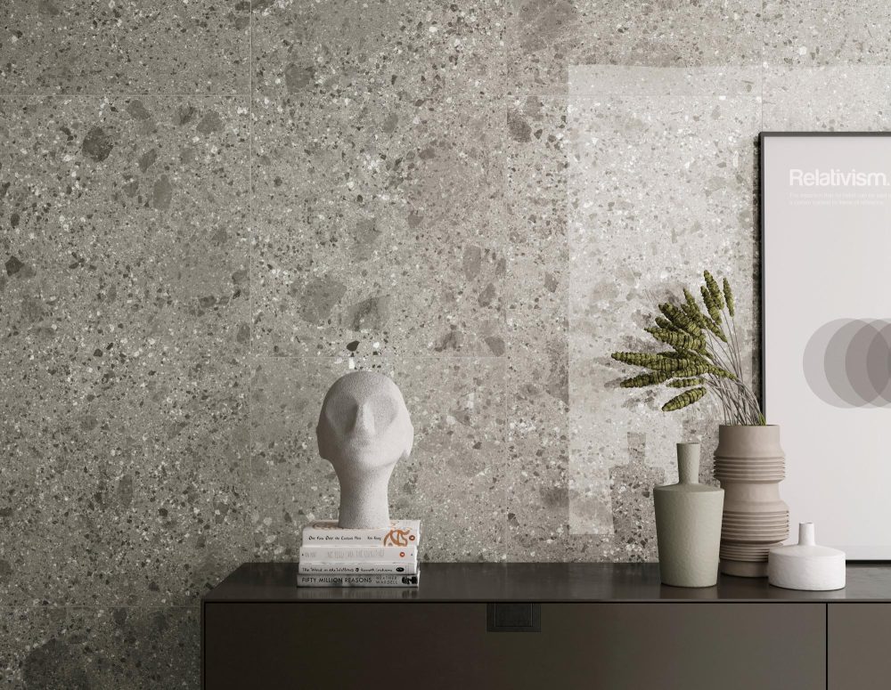 Lifestyle image for Ariostea Fragmenta Grigio Luminoso - 1200 x 1200  x 10 mm