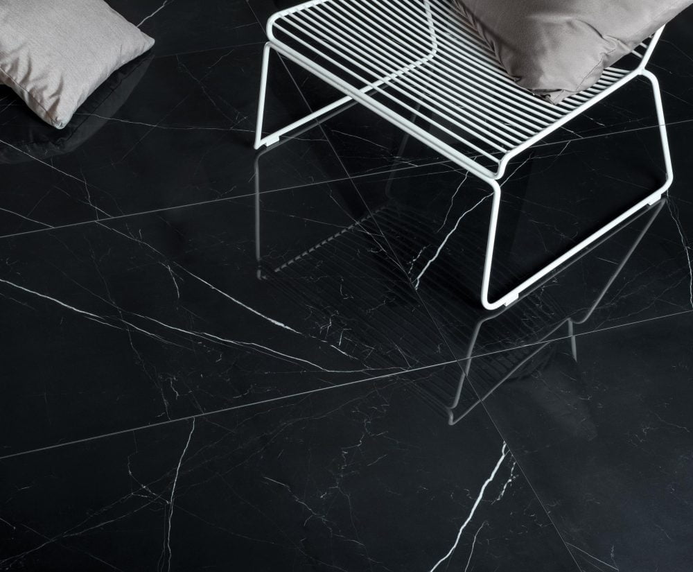 Additional lifestyle image for Ariostea Ultra Marmi Nero Marquina - 1000 x 1000  x 6 mm