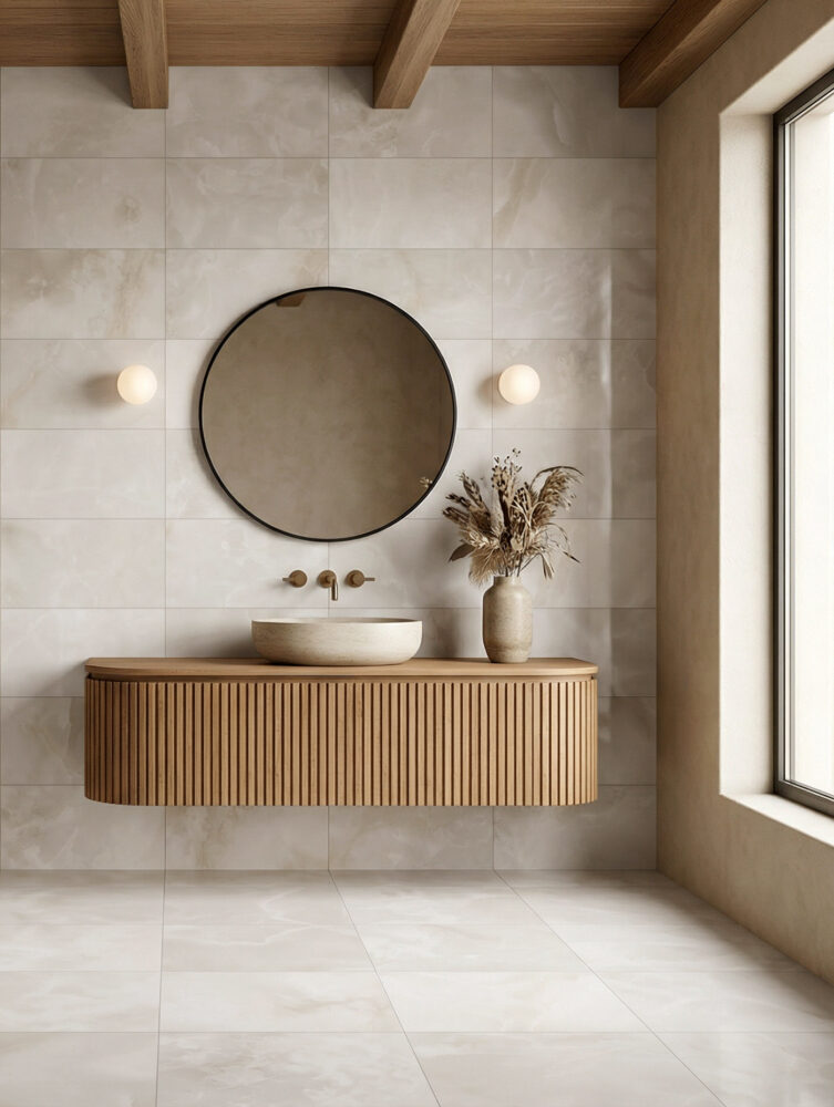 Additional lifestyle image for Ariostea Marmi Classici Onice Bianco Extra - 300 x 600  x 8 mm