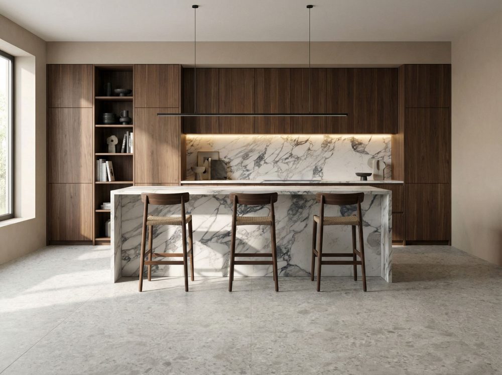 Additional lifestyle image for Ariostea Fragmenta Bianco Greco - 1200 x 1200  x 10 mm