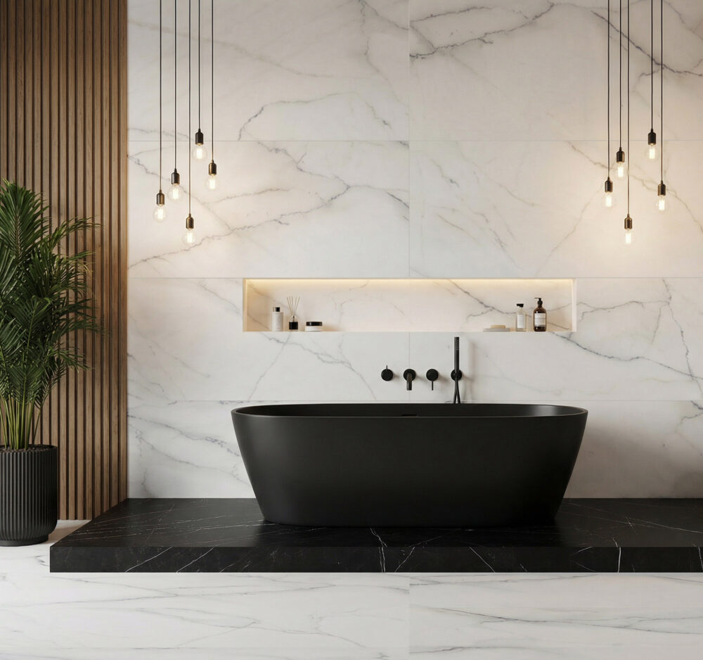 Lifestyle image for Ariostea Ultra Marmi Calacatta Lincoln - 750 x 1500  x 6 mm