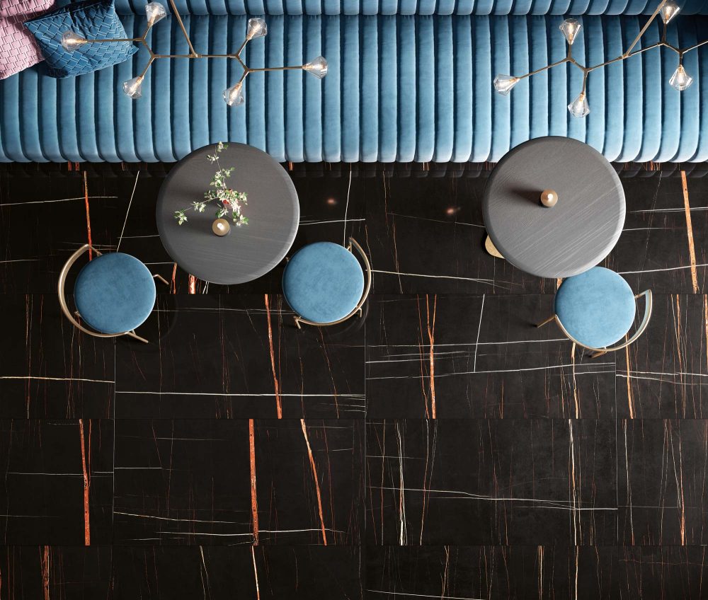 Lifestyle image for Ariostea Ultra Marmi Sahara Noir - 750 x 750 x 6 mm