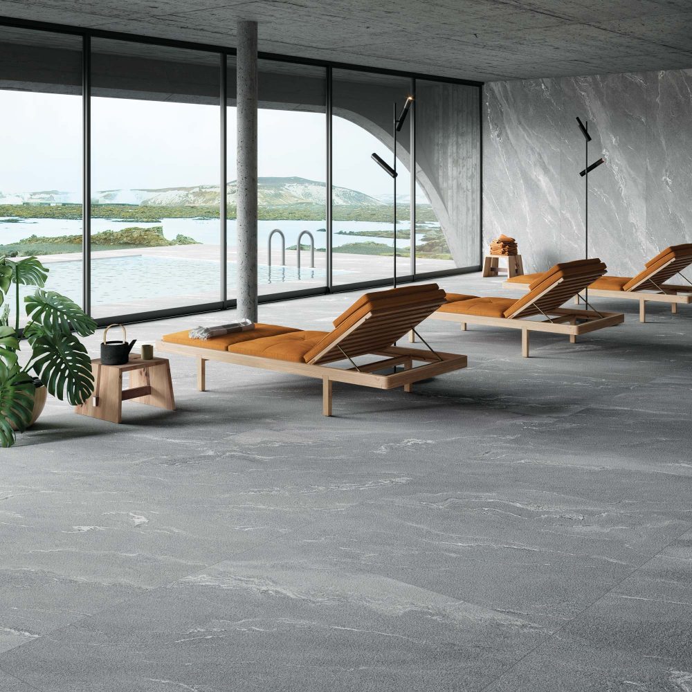 Additional lifestyle image for Ariostea Ultra Pietre Pietra Di Vals - 1000 x 3000 x 6 mm