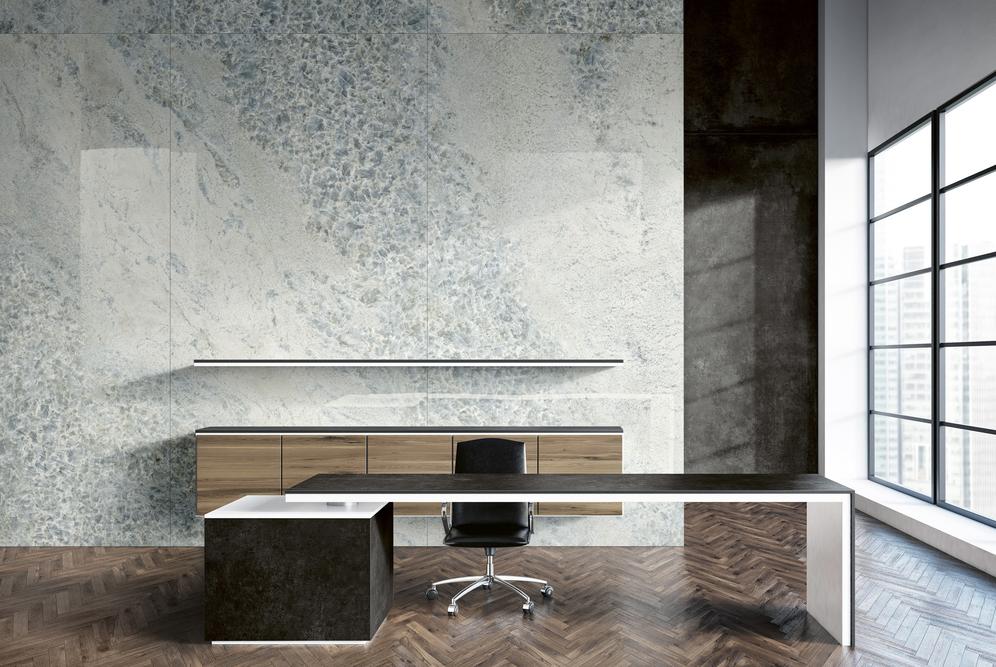 Ariostea Ultra Crystal Sky Marble Effect Porcelain Tiles 750 x 1500 ...