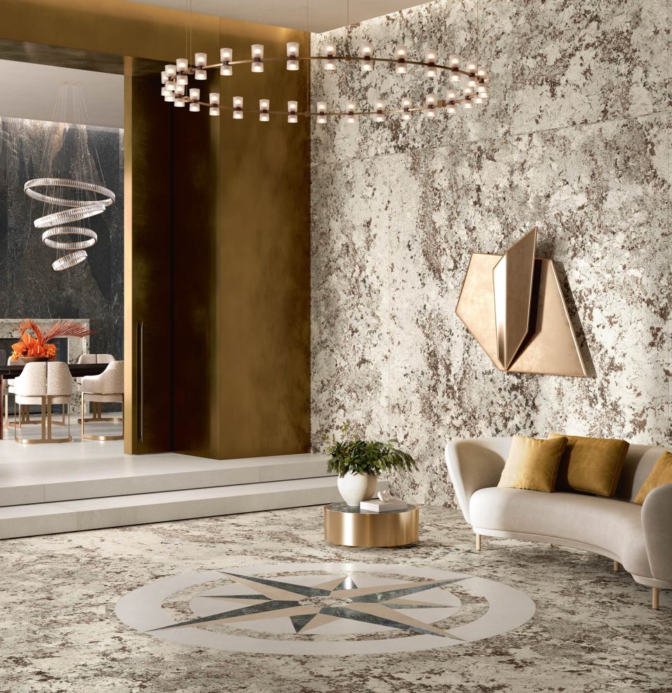 Additional lifestyle image for Ariostea Ultra Graniti Alaska White - 1500 x 1500  x 6 mm