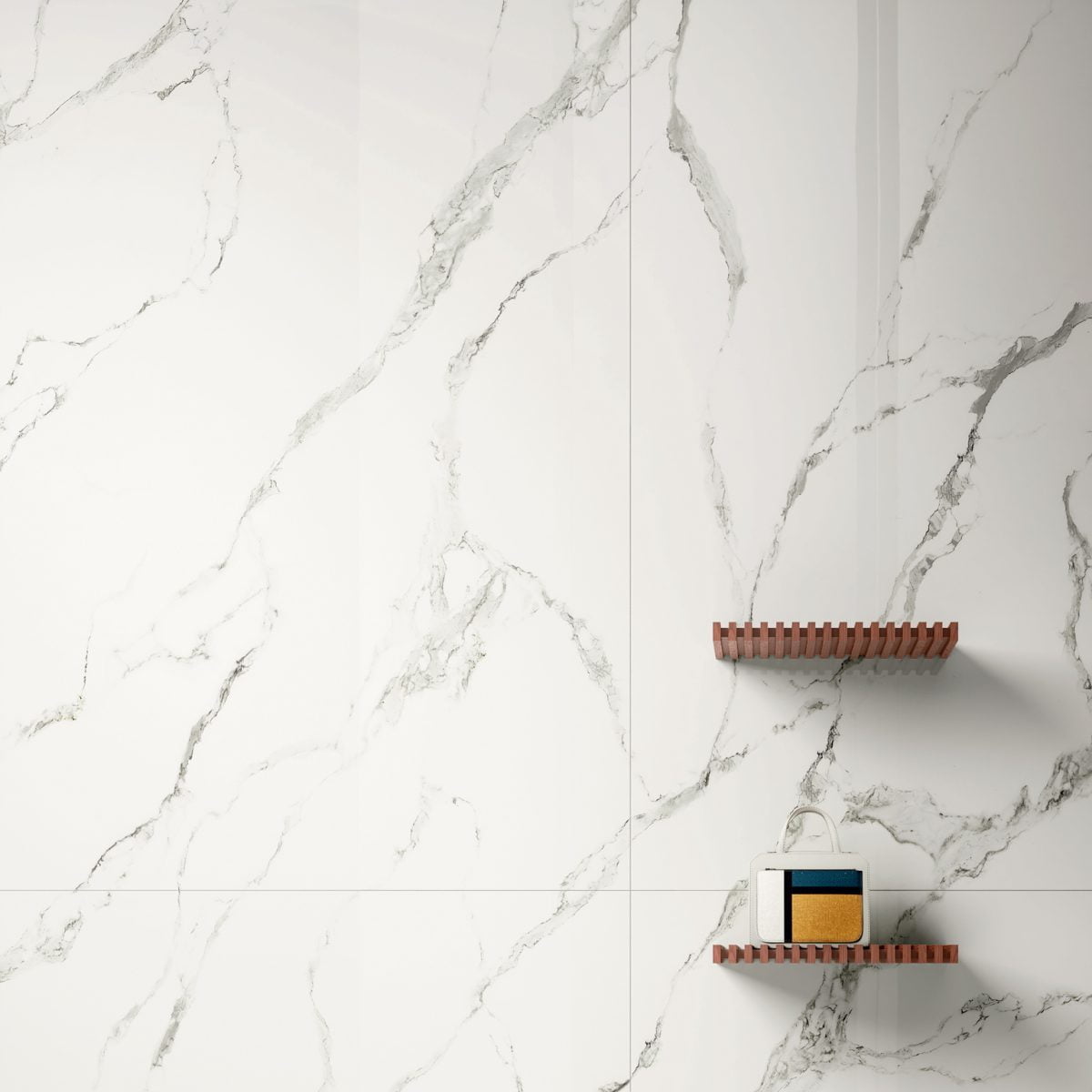 White 1000 x 2500 mm Marble effect porcelain tile | Fiandre Marmi ...