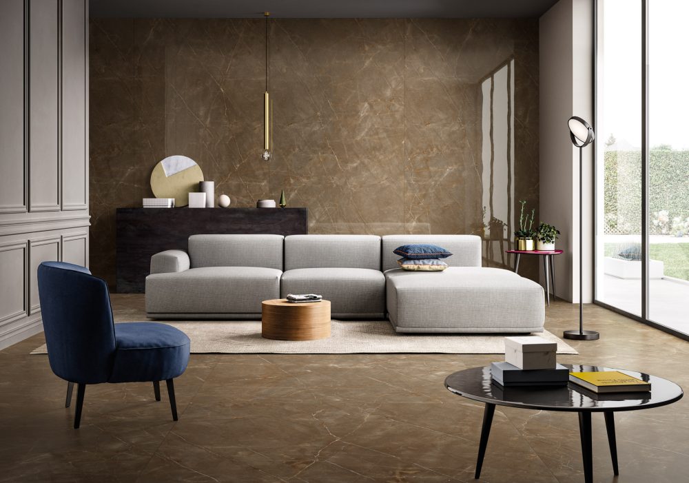 Additional lifestyle image for Ariostea Ultra Marmi Pulpis Bronze - 1500 x 1500 x 6 mm