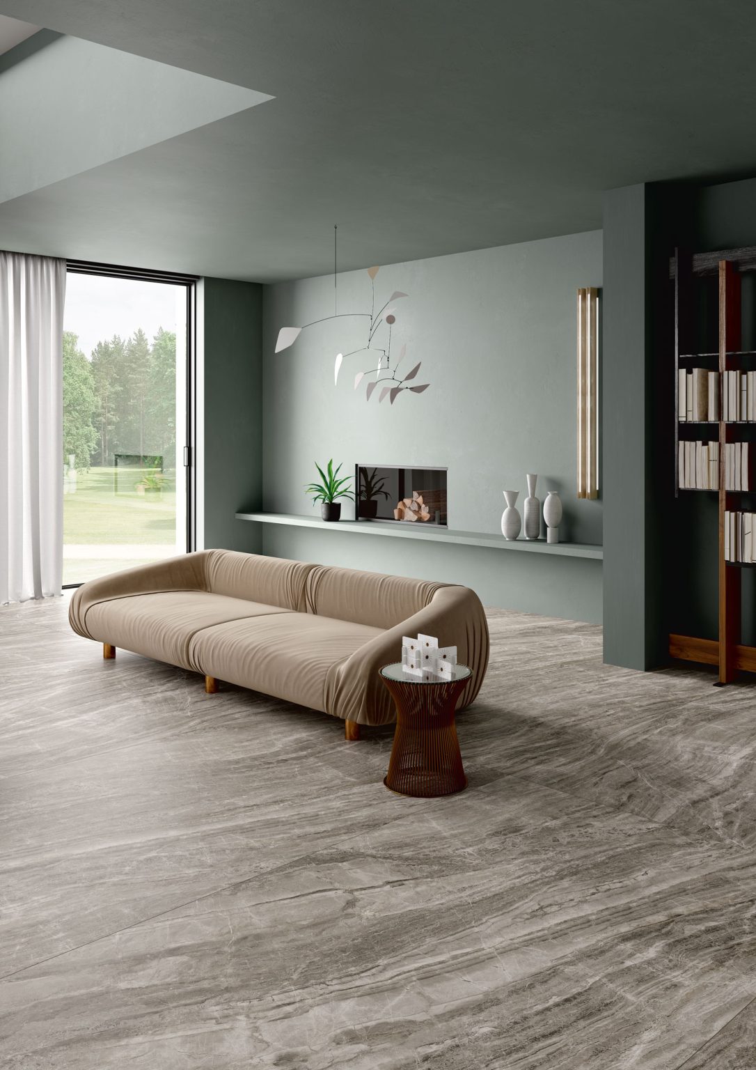 Fiandre Marmi Maximum Nebula Grigia Marble Effect Porcelain Tiles 750 x ...