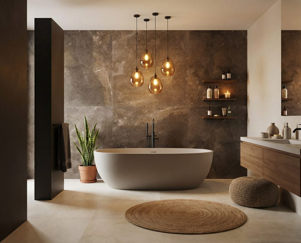 Lifestyle image for Porcelaingres Great Royal Stone Imperial Brown - 1200 x 1200  x 6 mm