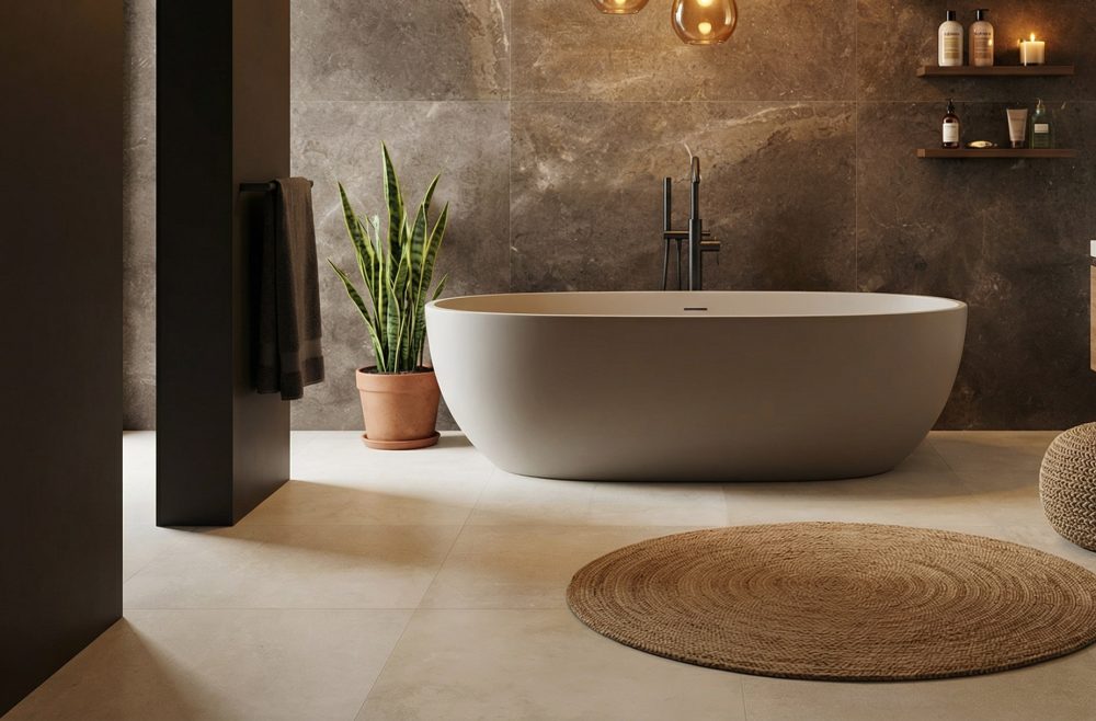 Additional lifestyle image for  Riveria Chalk - 600 x 600 x 10 mm