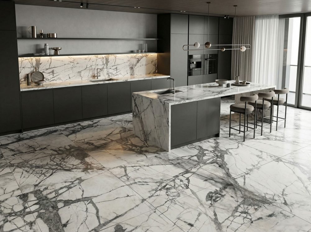 Lifestyle image for Ariostea Ultra Marmi Imperial Grey - 1200 x 1200  x 6 mm