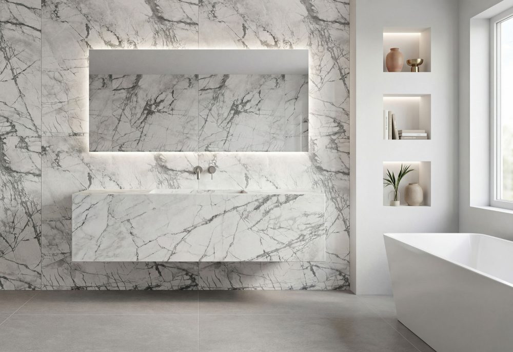 Lifestyle image for Ariostea Ultra Marmi Imperial Grey - 1200 x 1200  x 6 mm