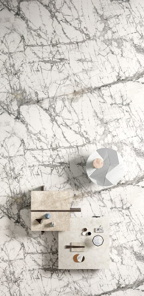 Additional lifestyle image for Ariostea Ultra Marmi Imperial Grey - 1200 x 2700  x 6 mm