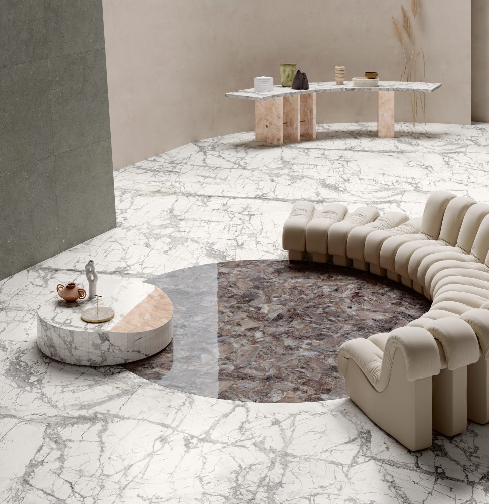 Additional lifestyle image for Ariostea Ultra Marmi Imperial Grey - 1200 x 2700  x 6 mm