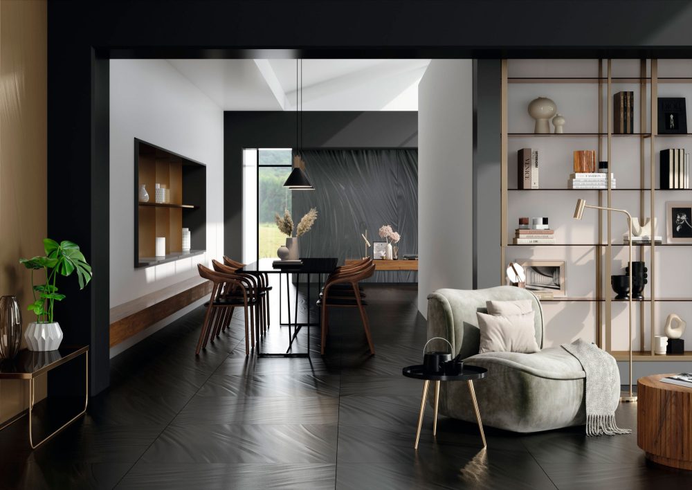 Additional lifestyle image for Ariostea Luce Silver - 1000 x 1000  x 6 mm