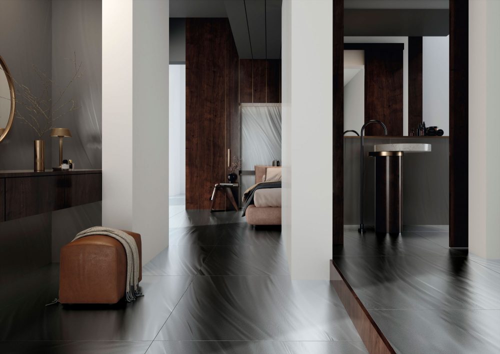 Additional lifestyle image for Ariostea Luce Silver - 1000 x 1000  x 6 mm