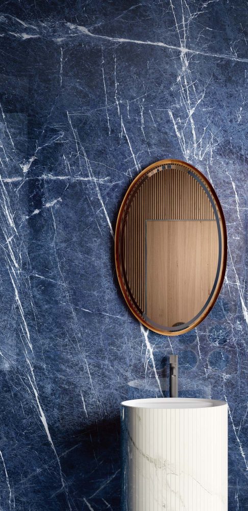 Additional lifestyle image for Ariostea Ultra Marmi Sodalite Blu - 1500 x 1500 x 6 mm