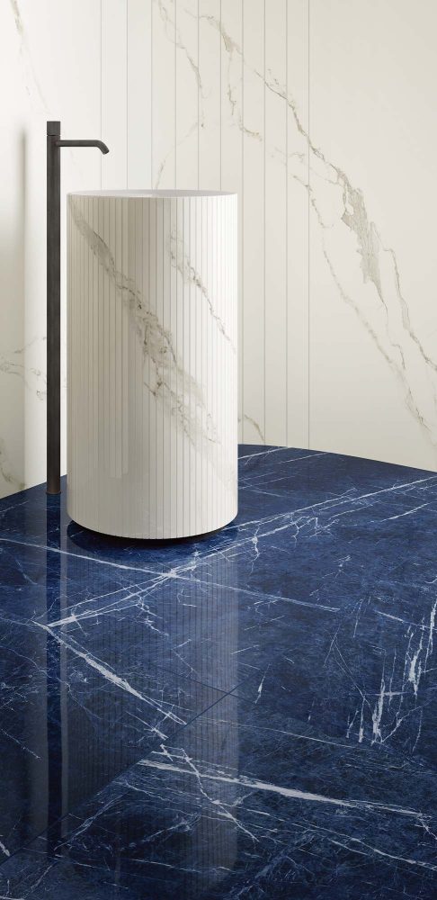 Additional lifestyle image for Ariostea Ultra Marmi Sodalite Blu - 1500 x 1500 x 6 mm