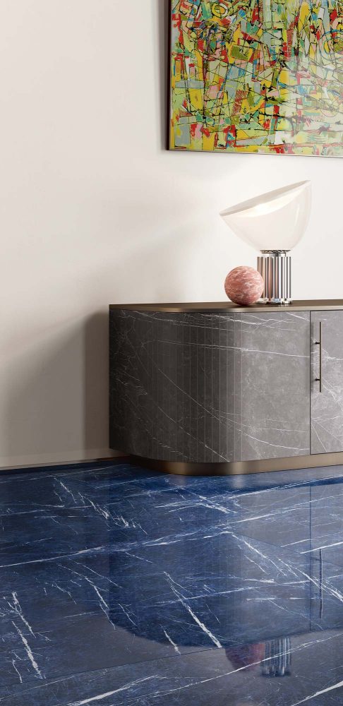 Additional lifestyle image for Ariostea Ultra Marmi Sodalite Blu - 1500 x 1500 x 6 mm