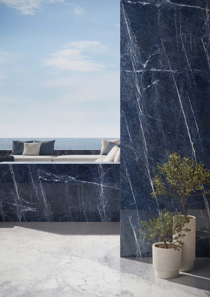 Additional lifestyle image for Ariostea Ultra Marmi Sodalite Blu - 1500 x 1500 x 6 mm