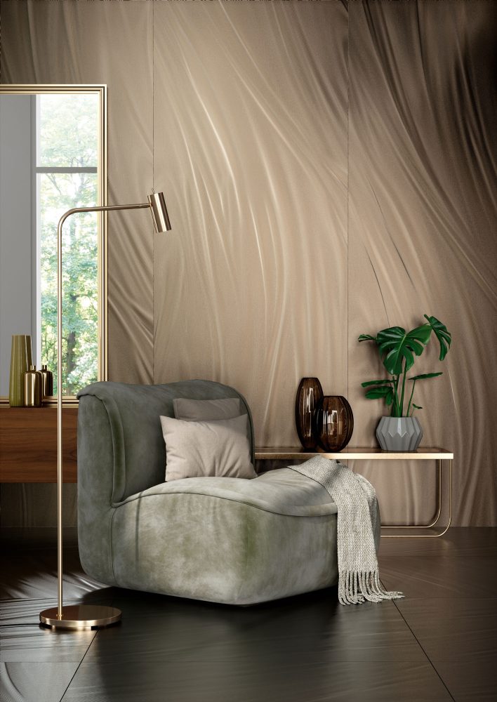 Additional lifestyle image for Ariostea Luce Gold - 1000 x 1000  x 6 mm