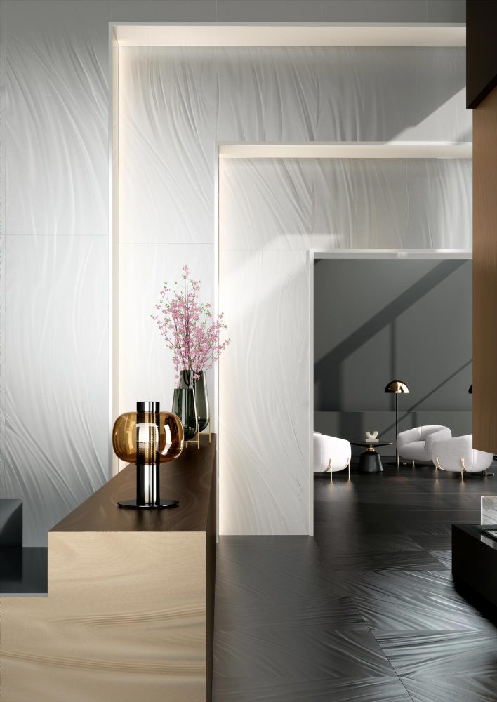 Additional lifestyle image for Ariostea Ultra Luce Pearl - 1000 x 3000 x 6 mm