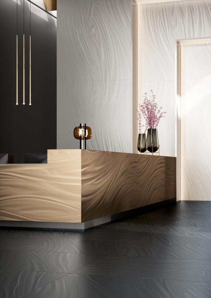 Additional lifestyle image for Ariostea Ultra Luce Pearl - 1000 x 3000 x 6 mm