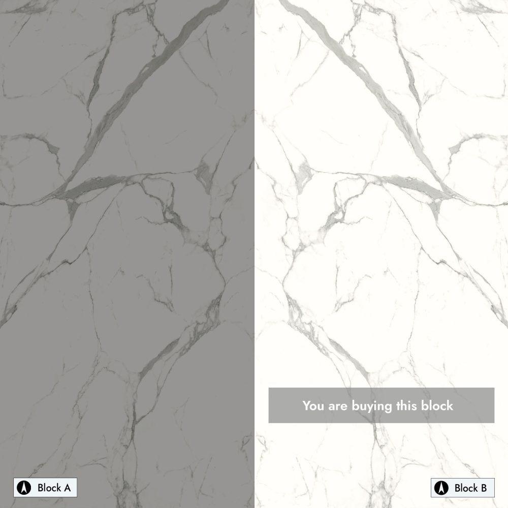 Lifestyle image for Ariostea Ultra Marmi Statuario Bookmatched Block B - 1500 x 3000  x 6 mm