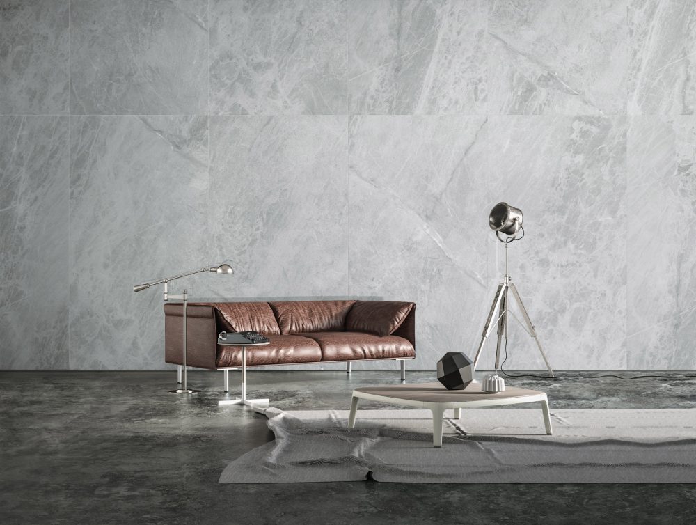 Additional lifestyle image for Ariostea Ultra Marmi Gris De Savoie - 1500 x 1500  x 6 mm