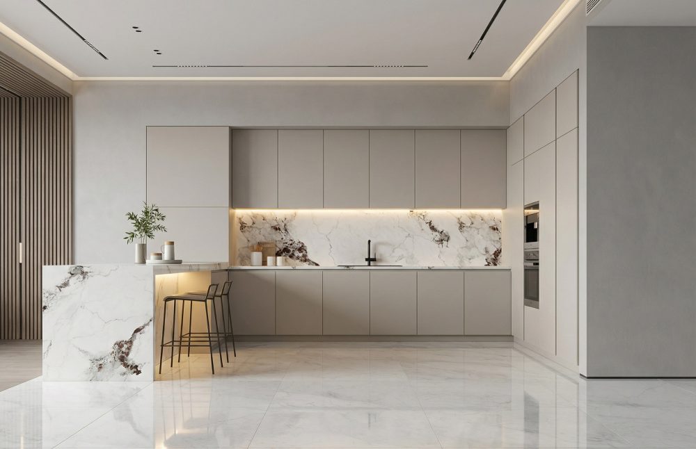 Lifestyle image for Ariostea Ultra Marmi Michelangelo Altissimo - 1500 x 1500  x 6 mm