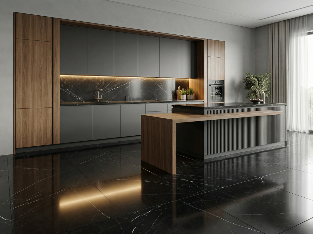 Lifestyle image for Ariostea Marmi Classici Nero Marquina - 1000 x 1000  x 9 mm