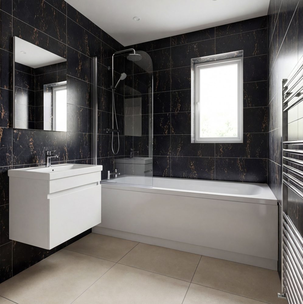 Additional lifestyle image for Fiandre Marble Lab Nero Portoro - 300 x 600  x 8 mm