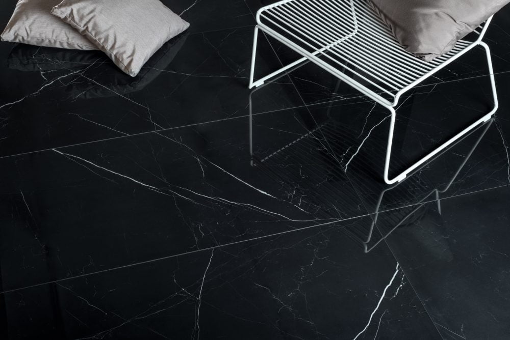 Lifestyle image for Ariostea Ultra Marmi Nero Marquina - 750 x 750 x 6 mm