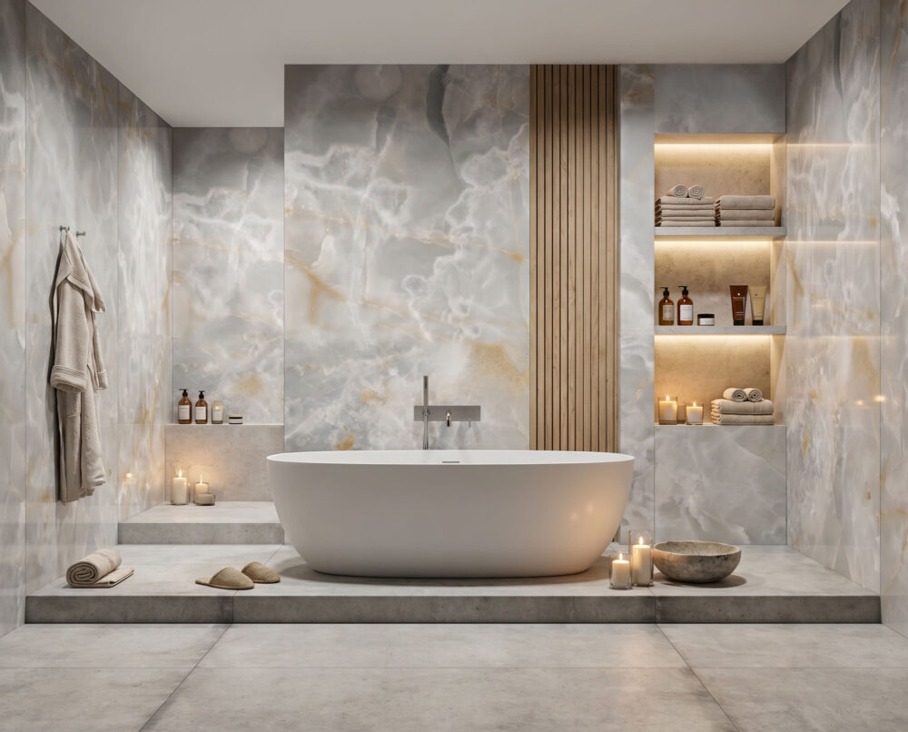 Lifestyle image for Ariostea Ultra Onici Onice Grigio - 1500 x 3000  x 6 mm