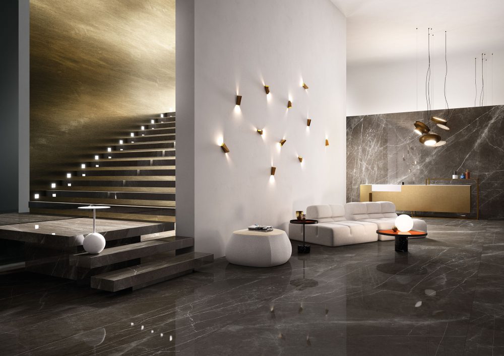 Additional lifestyle image for Fiandre Marble Lab Pietra Grey - 600 x 600  x 8 mm