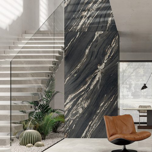 Ariostea Ultra Marmi Tropical Black - 1500 x 1500 x 6 mm