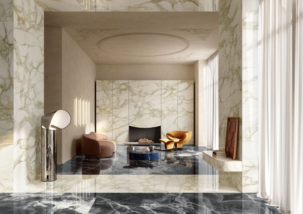 Additional lifestyle image for Ariostea Ultra Onici Onice Nero - 1500 x 1500 x 6 mm