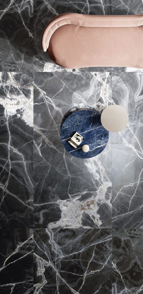 Lifestyle image for Ariostea Ultra Onici Onice Nero - 1500 x 1500 x 6 mm