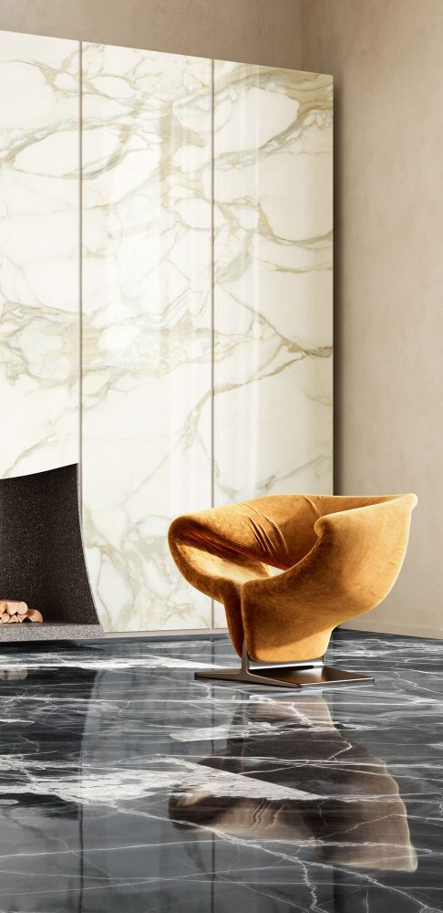 Additional lifestyle image for Ariostea Ultra Onici Onice Nero - 1500 x 1500 x 6 mm