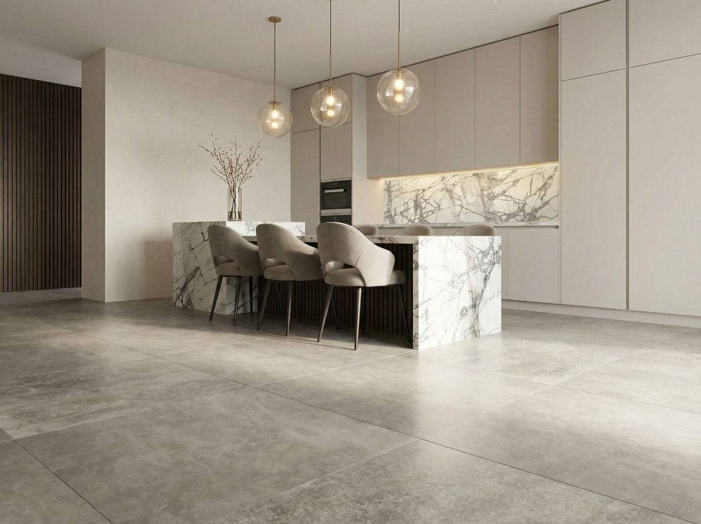 Lifestyle image for Porcelaingres Great Metastone Silver Mons - 1000 x 1000  x 6 mm